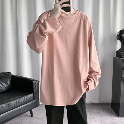 Muška ležerna bluza s ovalnim izrezom