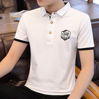 Bluză bărbătească modernă cu broderie și nasturi