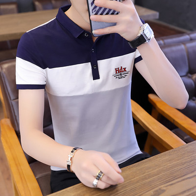 Bluză bărbătească modernă cu broderie și nasturi