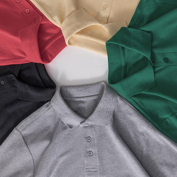 Tricou barbatesc cu nasturi si guler clasic in mai multe culori