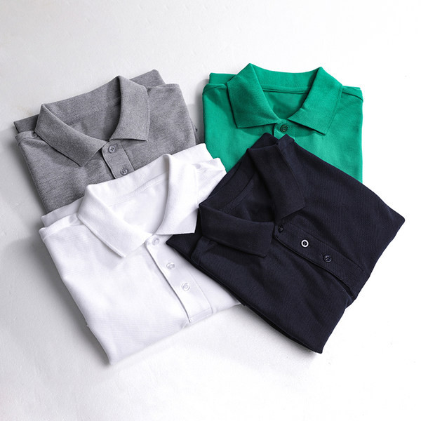 Tricou barbatesc cu nasturi si guler clasic in mai multe culori