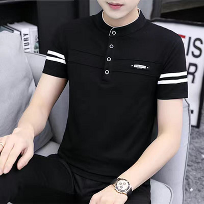 Bluză casual într-o singură culoare, cu guler clasic