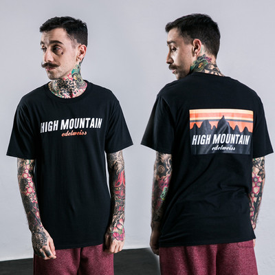 Tricou barbatesc model nou cu imprimeu si maneci scurte in mai multe culori