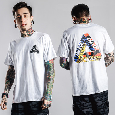 Tricou barbatesc model nou cu imprimeu si maneci scurte in mai multe culori