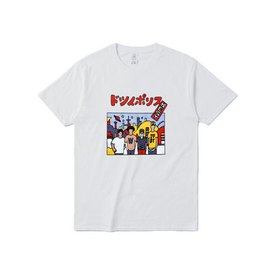 Tricou barbatesc model nou cu imprimeu si maneci scurte in mai multe culori