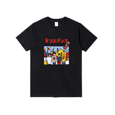 Tricou barbatesc model nou cu imprimeu si maneci scurte in mai multe culori