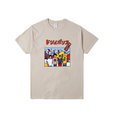 Tricou barbatesc model nou cu imprimeu si maneci scurte in mai multe culori