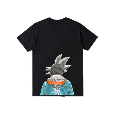 Tricou barbatesc model nou cu imprimeu si maneci scurte in mai multe culori