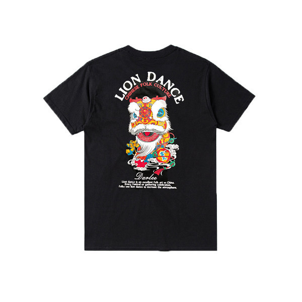 Tricou barbatesc model nou cu imprimeu si maneci scurte in mai multe culori