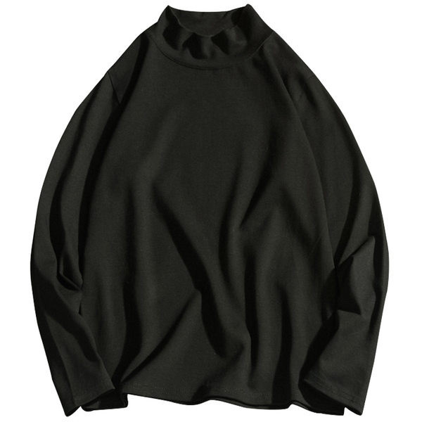 Bluză pentru bărbați de culoare uni cu guler scăzut