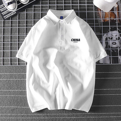 Bluză model larg cu mâneci scurte și inscripție