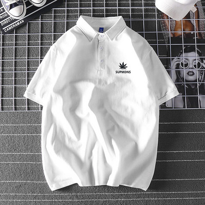 Bluză model larg cu mâneci scurte și inscripție