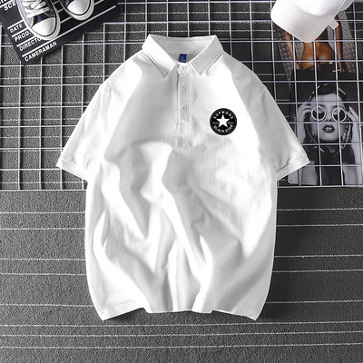 Bluză model larg cu mâneci scurte și inscripție