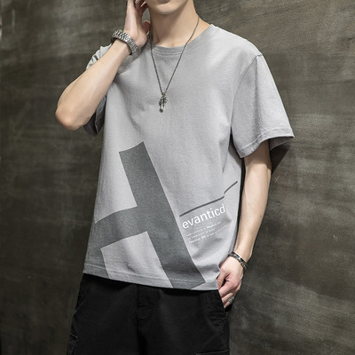 Tricou casual barbatesc cu imprimeu in mai multe culori