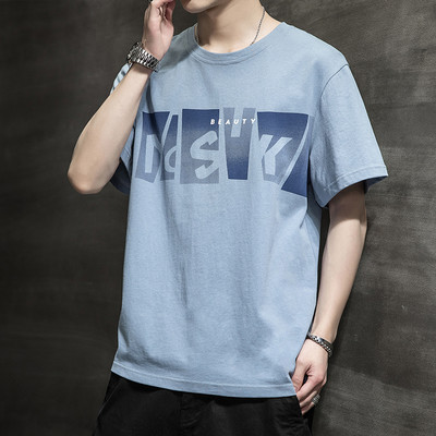 Tricou casual barbatesc cu imprimeu in mai multe culori