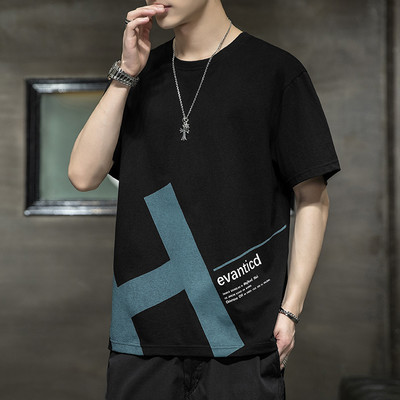 Tricou casual barbatesc cu imprimeu in mai multe culori