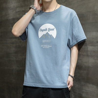 Tricou casual barbatesc cu imprimeu in mai multe culori