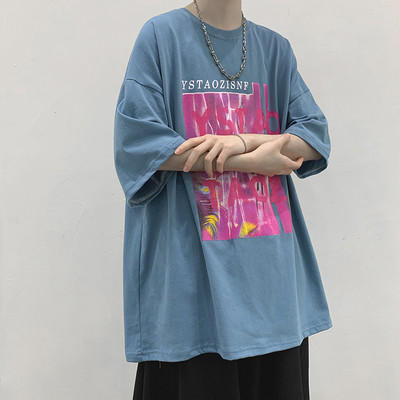 Tricou pentru bărbați cu mâneci scurte și imprimeu