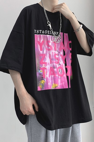 Tricou pentru bărbați cu mâneci scurte și imprimeu