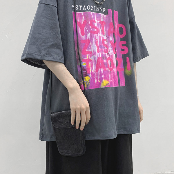 Tricou pentru bărbați cu mâneci scurte și imprimeu