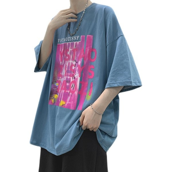 Tricou pentru bărbați cu mâneci scurte și imprimeu