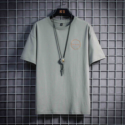 Tricou barbatesc model nou cu imprimeu si maneci scurte - mai multe culori