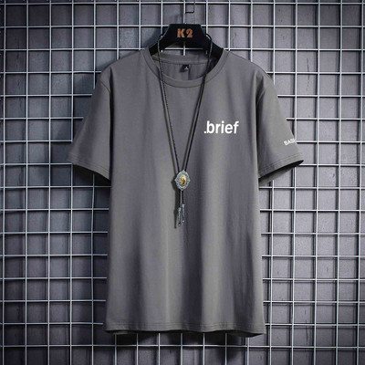 Tricou barbatesc model nou cu imprimeu si maneci scurte - mai multe culori