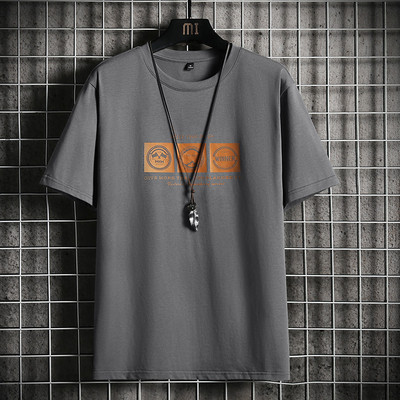 Tricou barbatesc model nou cu imprimeu si maneci scurte - mai multe culori