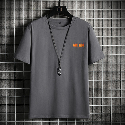 Tricou barbatesc model nou cu imprimeu si maneci scurte - mai multe culori