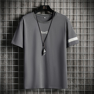 Tricou barbatesc model nou cu imprimeu si maneci scurte - mai multe culori