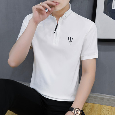 Bluză de vară cu fermoar și mâneci scurte