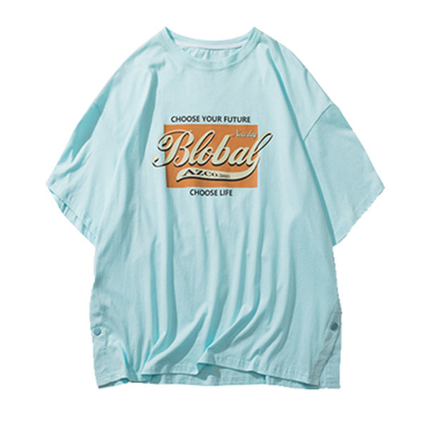 Tricou barbatesc cu maneci 3/4 si model lat cu imprimeu