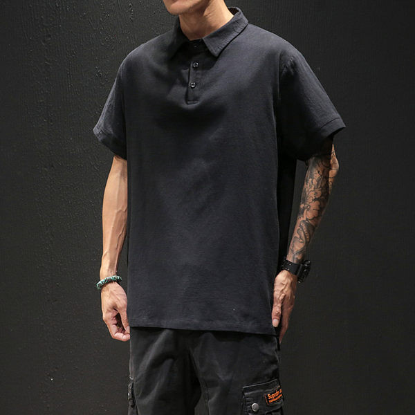 Tricou casual barbatesc cu aplicatie pe spate