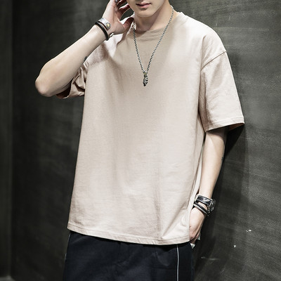 Bluză casual bărbătească cu decolteu rotund și mâneci lungi - mai multe culori