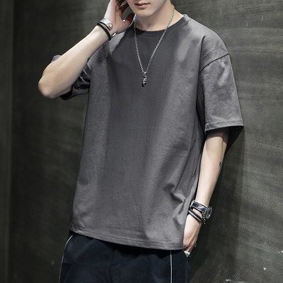 Bluză casual bărbătească cu decolteu rotund și mâneci lungi - mai multe culori