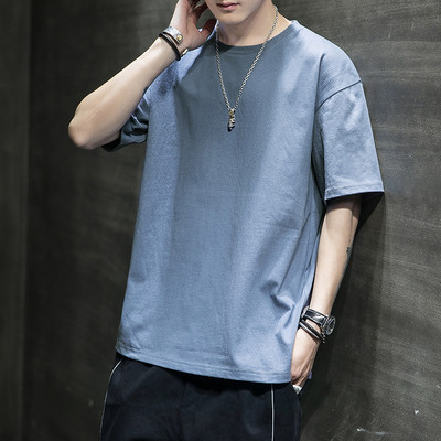 Bluză casual bărbătească cu decolteu rotund și mâneci lungi - mai multe culori