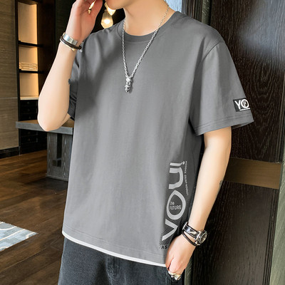 Tricou barbatesc model nou cu maneci scurte si imprimeu - mai multe modele