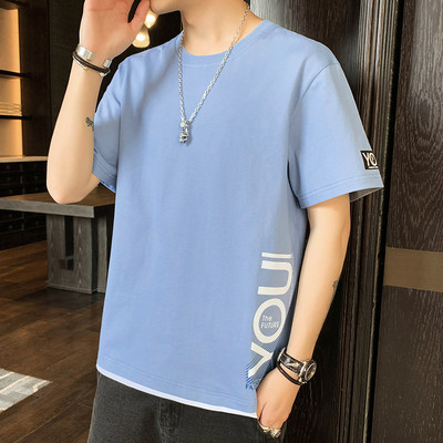 Tricou barbatesc model nou cu maneci scurte si imprimeu - mai multe modele