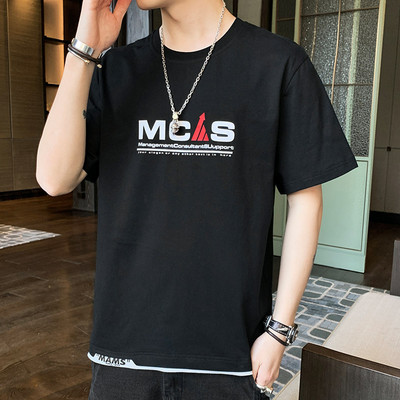 Tricou barbatesc model nou cu maneci scurte si imprimeu - mai multe modele