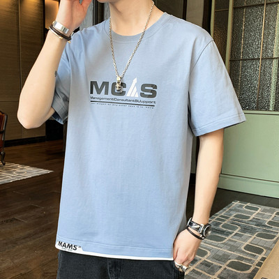 Tricou barbatesc model nou cu maneci scurte si imprimeu - mai multe modele