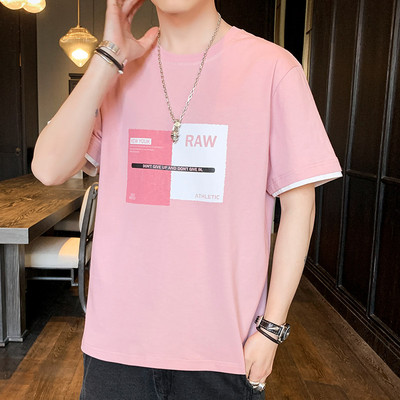 Tricou barbatesc model nou cu maneci scurte si imprimeu - mai multe modele