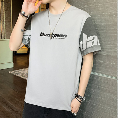 Tricou barbatesc model nou cu maneci scurte si imprimeu - mai multe modele