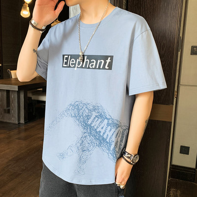 Tricou barbatesc model nou cu maneci scurte si imprimeu - mai multe modele