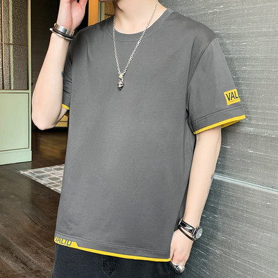 Tricou barbatesc model nou cu maneci scurte si imprimeu - mai multe modele