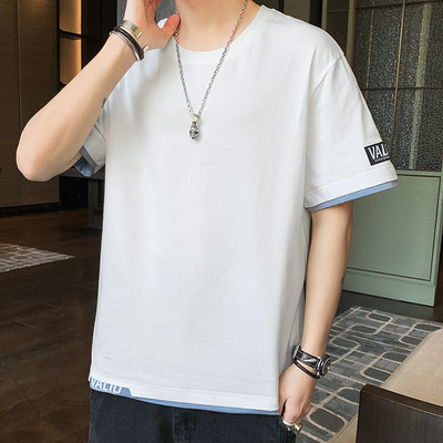 Tricou barbatesc model nou cu maneci scurte si imprimeu - mai multe modele