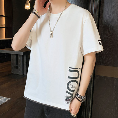 Tricou barbatesc model nou cu maneci scurte si imprimeu - mai multe modele