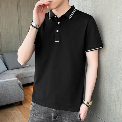 Tricou barbatesc model nou cu guler clasic si maneci scurte