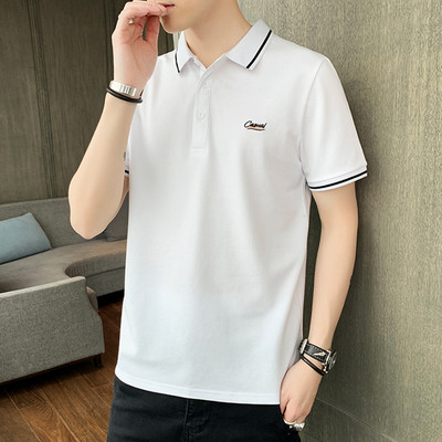 Tricou barbatesc model nou cu guler clasic si maneci scurte