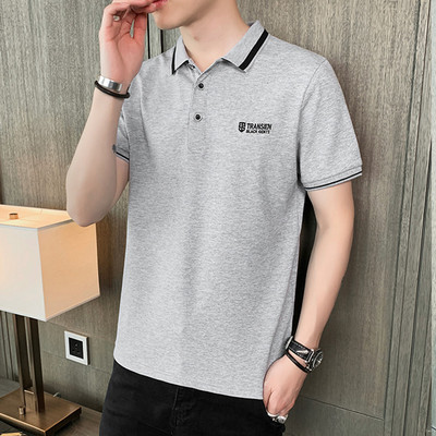 Tricou barbatesc model nou cu guler clasic si maneci scurte