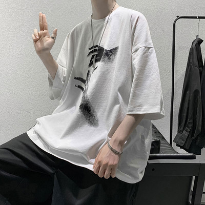 Tricou larg barbatesc in trei culori model larg